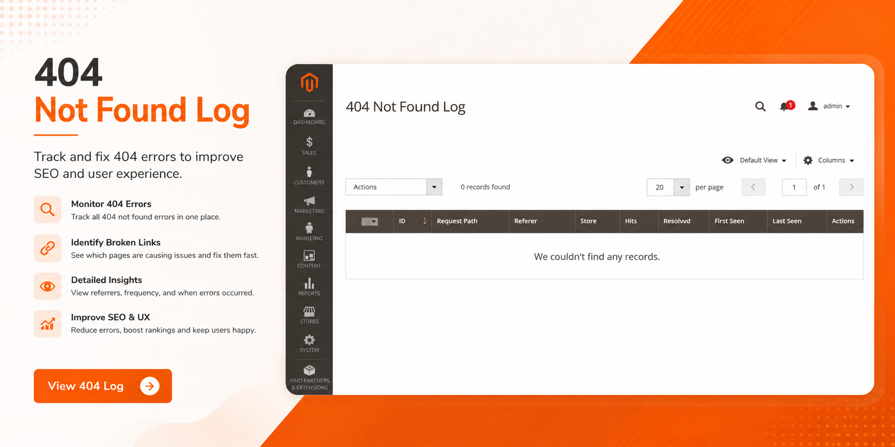 404 Not Found Log